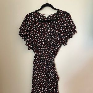 Floral wrap dress